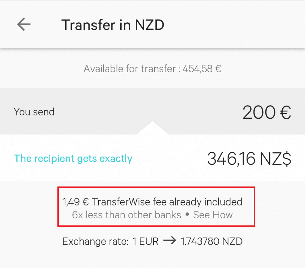 n26 fx fees